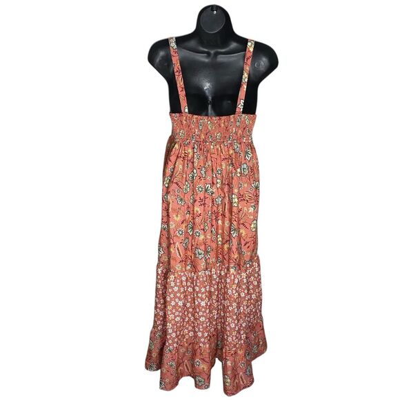 NWT Band of the Free Maxi Dress Womens S Floral Tiered Cottage Boho Flowy Smock - Picture 2 of 16